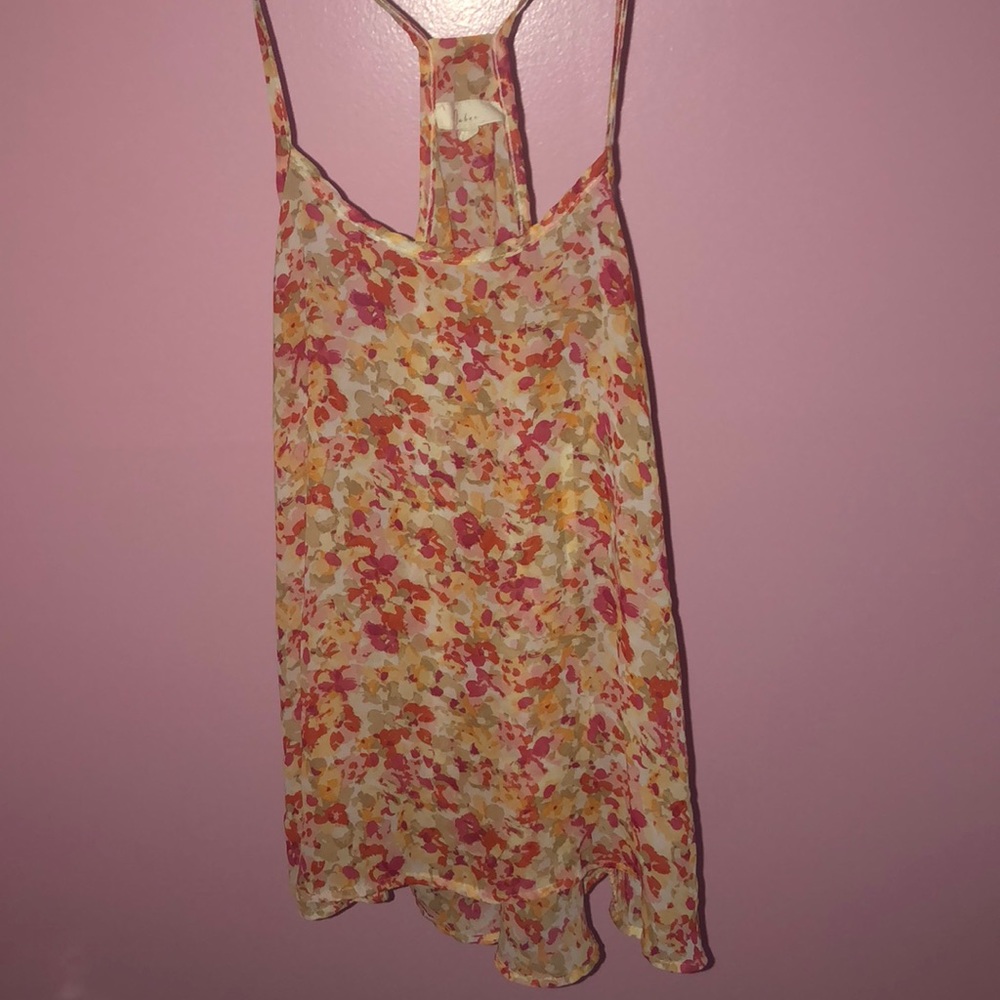 Yellow and red camouflage shirt
